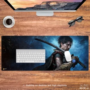 ماوس پد هومرو مدل HX540 طرح بازی Onimusha سایز 40x100 سانتی‌متر