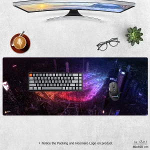 ماوس پد هومرو مدل HX560 طرح ایسوس ROG سایز 40x100 سانتی‌متر