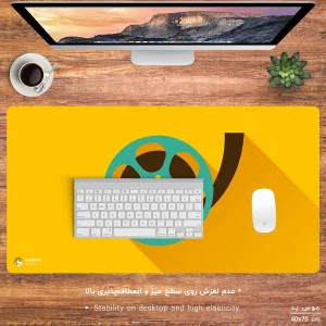 ماوس پد هومرو مدل MX430 طرح سینما فیلمبرداری
