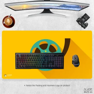 ماوس پد هومرو مدل MX430 طرح سینما فیلمبرداری