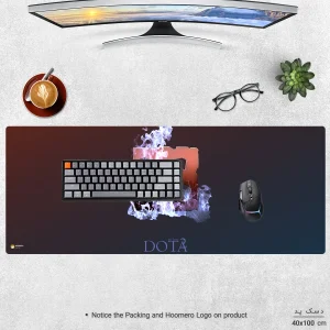 ماوس پد هومرو مدل HX301 طرح بازی Dota 2 سایز 40x100 سانتی‌متر