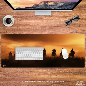 ماوس پد هومرو مدل HX553 طرح Red Dead Redemption سایز 40x100 سانتی متر