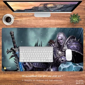 ماوس پد مخصوص بازی هومرو مدل MX964 طرح بازی وارکرفت Warcraft