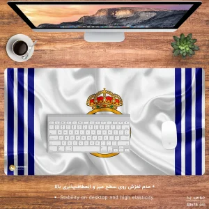 ماوس پد هومرو مدل MX904 طرح باشگاه فوتبال رئال مادرید