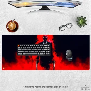 ماوس پد هومرو مدل HX506 طرح Hitman سایز 40x100 سانتی‌متر