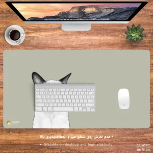 ماوس پد هومرو مدل MX691 طرح گربه