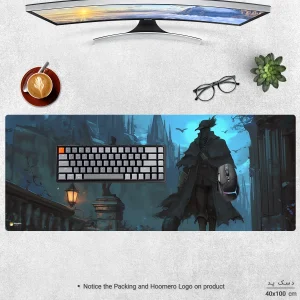 ماوس پد هومرو مدل HX071 طرح بازی Bloodborne سایز 40x100 سانتی‌متر