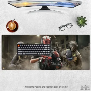 ماوس پد هومرو مدل HX551 طرح Tom Clancy's Rainbow Six سایز 40x100 سانتی متر