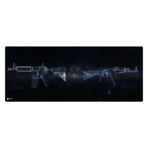 ماوس پد هومرو مدل HX047 طرح Guns سایز 40x100 سانتی‌متر