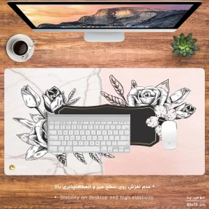 ماوس پد هومرو مدل MX1028 طرح گل