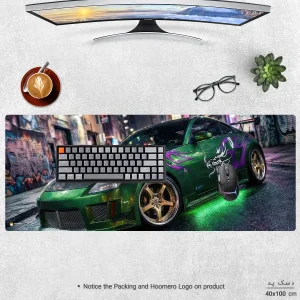 ماوس پد هومرو مدل HX533 طرح Need for Speed سایز 40x100 سانتی‌متر