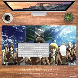 ماوس پد هومرو مدل MX560 طرح انیمه اتک ان تایتان