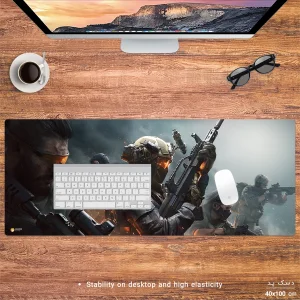 ماوس پد هومرو مدل HX184 طرح Delta Force سایز 40x100 سانتی‌متر