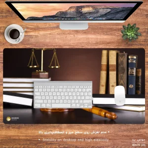 ماوس پد هومرو مدل MX1009 طرح حقوق و قضاوت