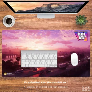 ماوس پد مخصوص بازی هومرو مدل MX1308 طرح بازی جی تی ای GTA