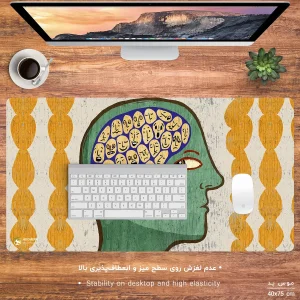 ماوس پد هومرو مدل MX896 طرح روانشناسی