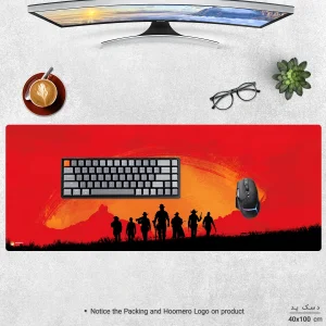 ماوس پد هومرو مدل HX015 طرح Red Dead Redemption سایز 40x100 سانتی‌متر