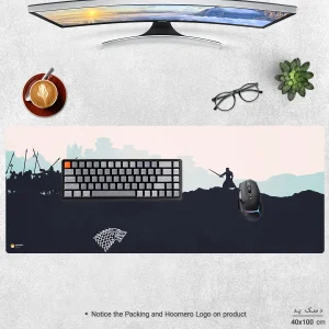 ماوس پد هومرو مدل HX293 طرح Game of Thrones سایز 40x100 سانتی‌متر