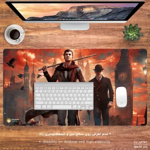 ماوس پد هومرو مدل MX1131 طرح فیلم شرلوک هولمز