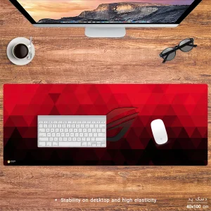 ماوس پد هومرو مدل HX435 طرح ایسوس ROG سایز 40x100 سانتی‌متر