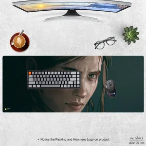 ماوس پد هومرو مدل HX086 طرح بازی The Last of Us سایز 40x100 سانتی‌متر
