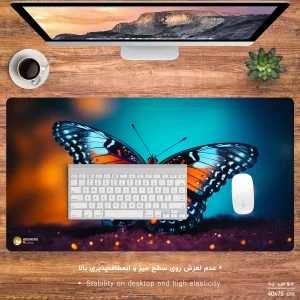 ماوس پد هومرو مدل MX1299 طرح پروانه