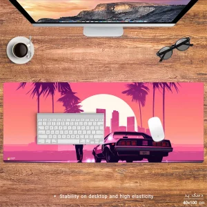 ماوس پد هومرو مدل HX503 طرح GTA سایز 40x100 سانتی‌متر