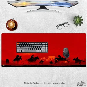 ماوس پد هومرو مدل HX211 طرح Red Dead Redemption سایز 40x100 سانتی‌متر