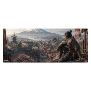 ماوس پد هومرو مدل HX157 طرح Ghost of Tsushima سایز 40x100 سانتی‌متر