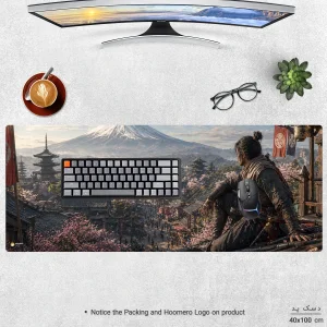 ماوس پد هومرو مدل HX157 طرح Ghost of Tsushima سایز 40x100 سانتی‌متر