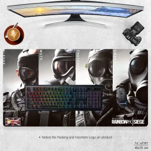 ماوس پد مخصوص بازی هومرو مدل MX1271 طرح بازی رینبو سیکس Tom Clancys Rainbow Six