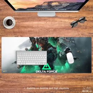 ماوس پد هومرو مدل HX183 طرح Delta Force سایز 40x100 سانتی‌متر