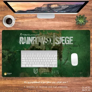 ماوس پد مخصوص بازی هومرو مدل MX176 طرح بازی tom clancys rainbow six siege