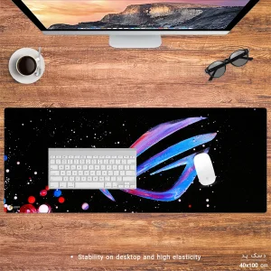 ماوس پد هومرو مدل HX283 طرح ROG سایز 40x100 سانتی‌متر