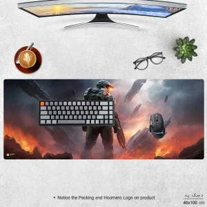 ماوس پد هومرو مدل HX524 طرح Halo Infinite سایز 40x100 سانتی‌متر