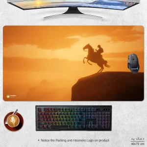 ماوس پد هومرو مدل MX1564 طرح بازی رد دد ریدمپشن Red Dead Redemption