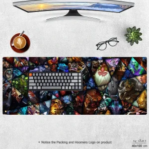 ماوس پد هومرو مدل HX257 طرح بازی Dota 2 سایز 40x100 سانتی‌متر