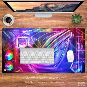 ماوس پد مخصوص بازی هومرو مدل MX021 طرح Asus Computer hardware company
