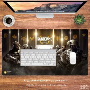 ماوس پد مخصوص بازی هومرو مدل MX394 طرح بازی Tom Clancys Rainbow Six Siege