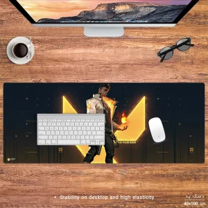 ماوس پد هومرو مدل HX543 طرح Valorant سایز 40x100 سانتی‌متر