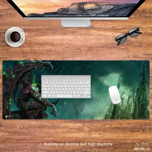 ماوس پد هومرو مدل HX043 طرح World of Warcraft سایز 40x100 سانتی‌متر