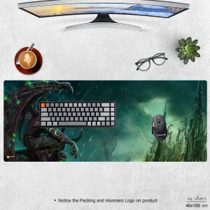 ماوس پد هومرو مدل HX043 طرح World of Warcraft سایز 40x100 سانتی‌متر