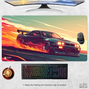 ماوس پد هومرو مدل MX2301 طرح ماشین فانتزی