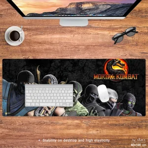 ماوس پد هومرو مدل HX259 طرح Mortal Kombat سایز 40x100 سانتی‌متر