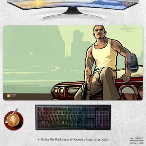 ماوس پد هومرو مدل MX1547 طرح بازی GTA