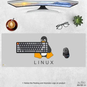 ماوس پد هومرو مدل HX516 طرح لینوکس سایز 40x100 سانتی‌متر