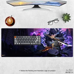 ماوس پد هومرو مدل HX574 طرح Solo Leveling سایز 40x100 سانتی‌متر