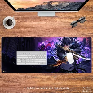 ماوس پد هومرو مدل HX574 طرح Solo Leveling سایز 40x100 سانتی‌متر