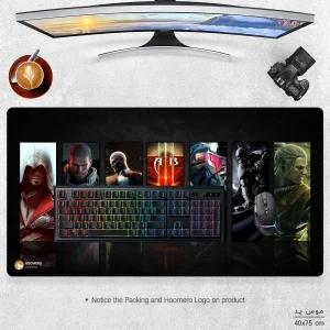 ماوس پد مخصوص بازی هومرو مدل MX1100 طرح بازی game