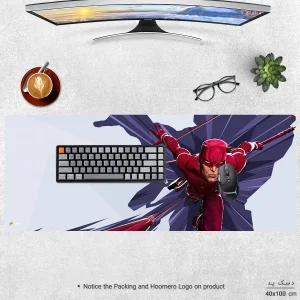 ماوس پد هومرو مدل HX522 طرح مارول Daredevil سایز 40x100 سانتی‌متر